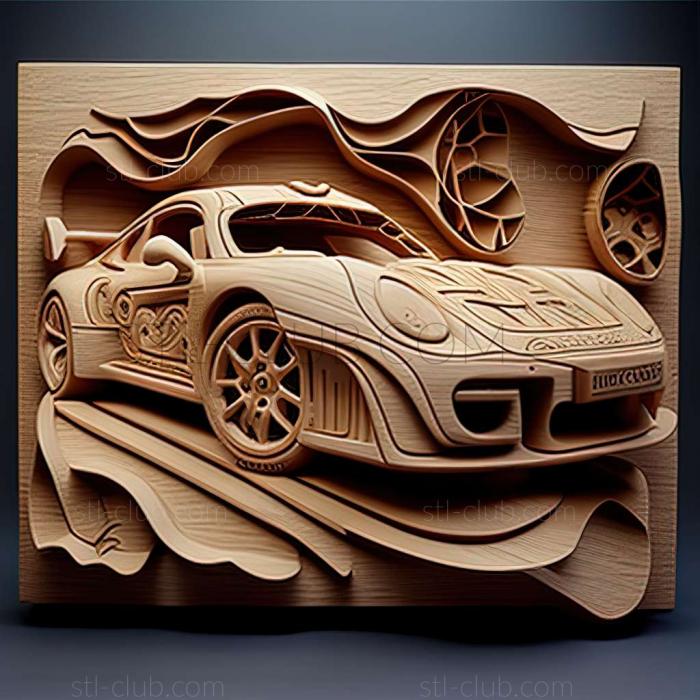 3D мадэль Porsche 911 GT1 (STL)